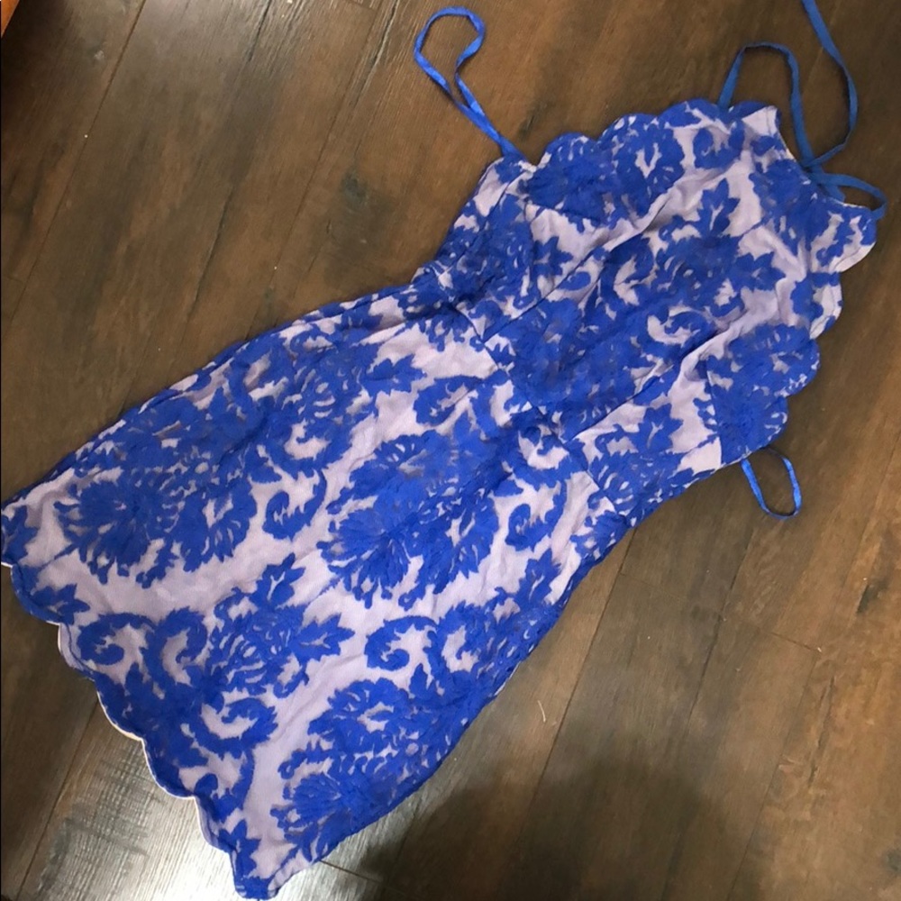 Hello molly NWT blue backless dress